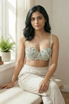 Zivame Print Paradise Padded Wired 3/4th Coverage Strapless Bra - Grass Green Floral — thumbnail 5
